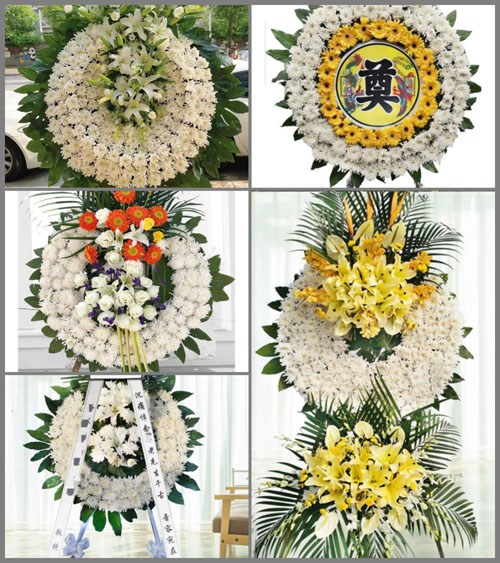 山东青岛即墨市金口镇青山后村花圈速递